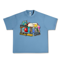 Pebble Blue teachers change the world Urban Heavy Tee - Zillion Design Studio