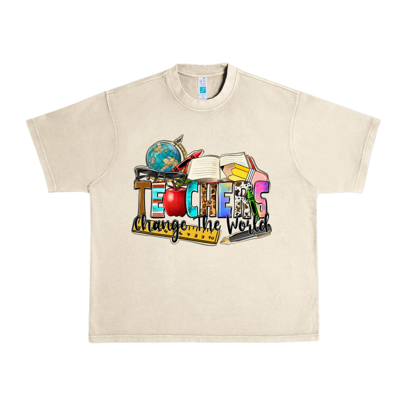 Teachers Change The World Urban Heavy Tee by Zillion Design Studio | Teevron