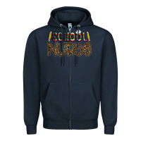 Navy school nurse Zipper Hoodie - CowhideDigitalArt