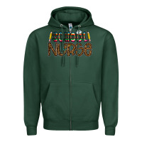 Sports Green school nurse Zipper Hoodie - CowhideDigitalArt