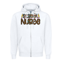White school nurse Zipper Hoodie - CowhideDigitalArt