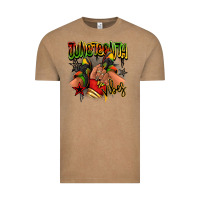 Vintage Coffee Juneteenth vibes black girl sneakers Vintage Tee - RanaPortraitStore