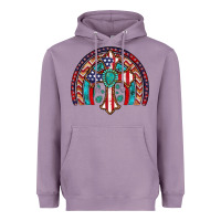 Lavender gemstone cross american flag turquoise rainbow Heavyweight Hoodie - Artiststas