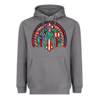 Storm gemstone cross american flag turquoise rainbow Heavyweight Hoodie - Artiststas