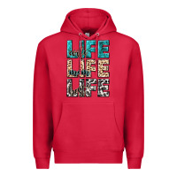 Cardinal wife life wife mom life best Premium Hoodie - NancyCooperArtShop