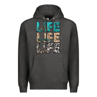 Charcoal Heather wife life wife mom life best Premium Hoodie - NancyCooperArtShop