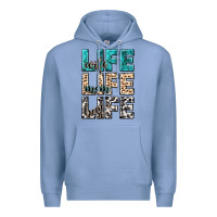 Colony Blue wife life wife mom life best Premium Hoodie - NancyCooperArtShop