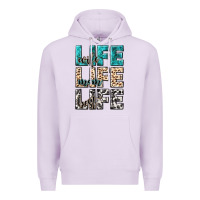 Lilac wife life wife mom life best Premium Hoodie - NancyCooperArtShop