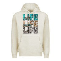 Oatmeal Heather wife life wife mom life best Premium Hoodie - NancyCooperArtShop