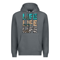 Rock wife life wife mom life best Premium Hoodie - NancyCooperArtShop