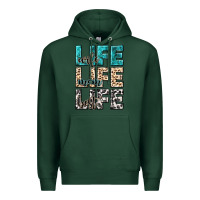 Sports Green wife life wife mom life best Premium Hoodie - NancyCooperArtShop