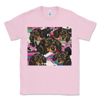 Bubblegum Pink dachshund Classic Tee - BarkalooDesign