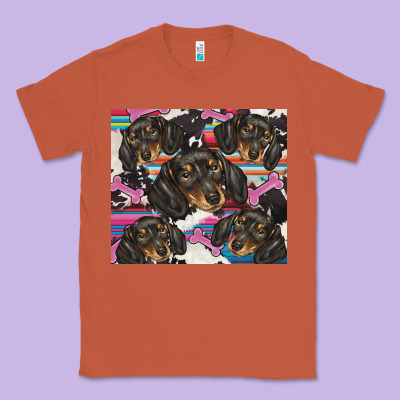 Dachshund Classic Tee Designed By Barkaloodesign