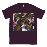 Plum dachshund Classic Tee - BarkalooDesign
