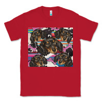 Red dachshund Classic Tee - BarkalooDesign