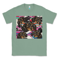 Sage dachshund Classic Tee - BarkalooDesign