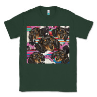 Sports Green dachshund Classic Tee - BarkalooDesign