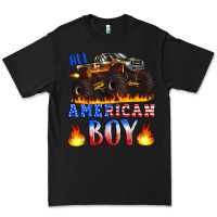 Black all american boy monster truck Premium Tee - Artiststas