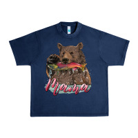 Navy Mother's Day Mama Bear Hunting Fish Urban Heavy Tee - RanaPortraitStore