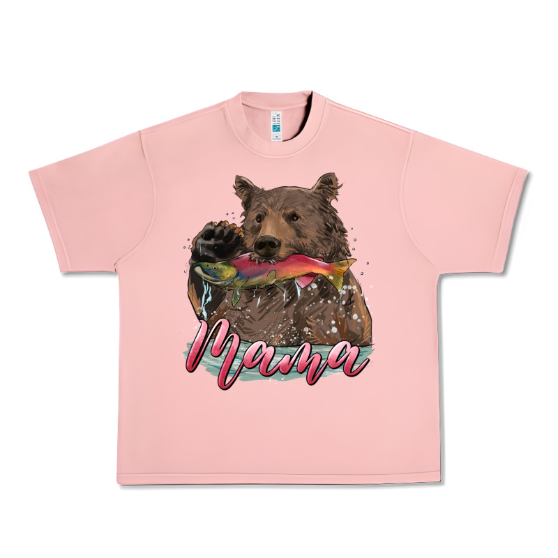 Mother's Day Mama Bear Hunting Fish Urban Heavy Tee by RanaPortraitStore | Teevron