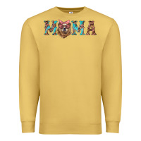Antique Gold mama with bear Premium Sweatshirt - Artiststas