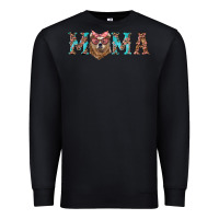 Black mama with bear Premium Sweatshirt - Artiststas
