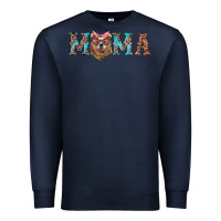 Navy mama with bear Premium Sweatshirt - Artiststas