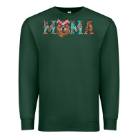 Sports Green mama with bear Premium Sweatshirt - Artiststas