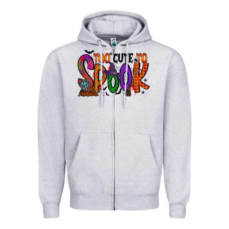 Too Cute To Spook Zipper Hoodie by RacoonDesign | Teevron