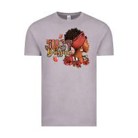 Just Blessed Afro Woman With Roses Vintage Tee | Teevron