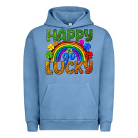 Pigment Pebble Blue Western Happy Go Lucky LGBTQ+ Urban Hoodie - BundleAndBundleShop