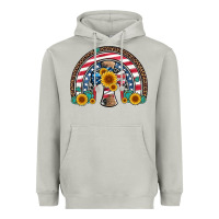 Moon Dust cross american flag cowhide  leopard gemstone rainbow Heavyweight Hoodie - Artiststas