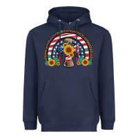 Navy cross american flag cowhide  leopard gemstone rainbow Heavyweight Hoodie - Artiststas