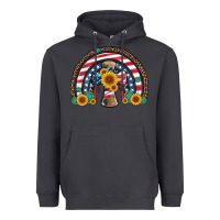 Smoke cross american flag cowhide  leopard gemstone rainbow Heavyweight Hoodie - Artiststas