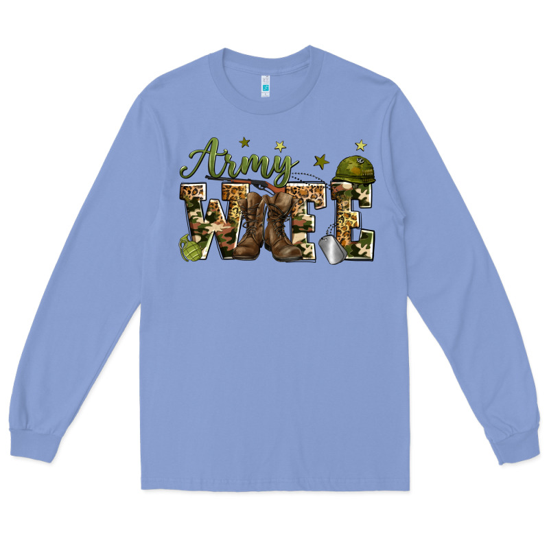 Army Wife Long Sleeve Tee by Zillion Design Studio | Teevron