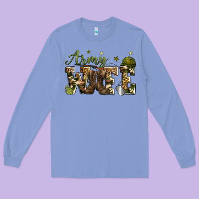 Army Wife Long Sleeve Tee Designed By Zillion Design Studio