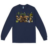 Navy army wife Long Sleeve Tee - Zillion Design Studio