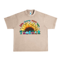 French Oak teacher sunflower listen encourage motivate inspir Urban Heavy Tee - Zillion Design Studio