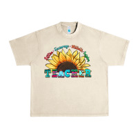 Sandshell teacher sunflower listen encourage motivate inspir Urban Heavy Tee - Zillion Design Studio