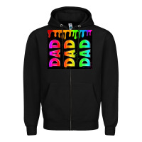 Black lgbt dad tumbler Zipper Hoodie - HRA Design Shop