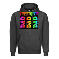 Charcoal Heather lgbt dad tumbler Zipper Hoodie - HRA Design Shop