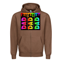 Chestnut lgbt dad tumbler Zipper Hoodie - HRA Design Shop