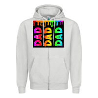 Dove Grey lgbt dad tumbler Zipper Hoodie - HRA Design Shop