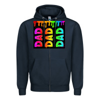 Navy lgbt dad tumbler Zipper Hoodie - HRA Design Shop