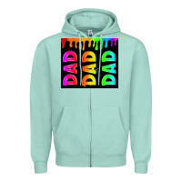 Seafoam lgbt dad tumbler Zipper Hoodie - HRA Design Shop