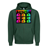 Sports Green lgbt dad tumbler Zipper Hoodie - HRA Design Shop