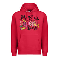 Cardinal my class is full of sweethearts Premium Hoodie - MaliasSmallBusiness