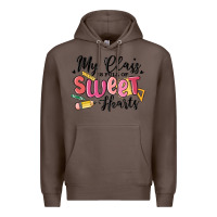 Coffee my class is full of sweethearts Premium Hoodie - MaliasSmallBusiness
