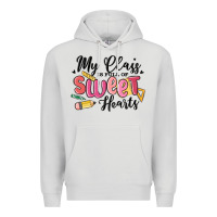 Dove Grey my class is full of sweethearts Premium Hoodie - MaliasSmallBusiness