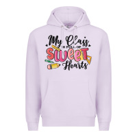 Lilac my class is full of sweethearts Premium Hoodie - MaliasSmallBusiness